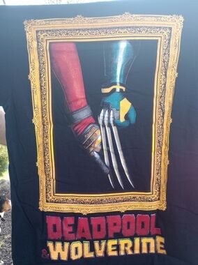 Marvel Studios Deadpool & Wolverine Graphic Tee - Black NWT Multiple Sizes